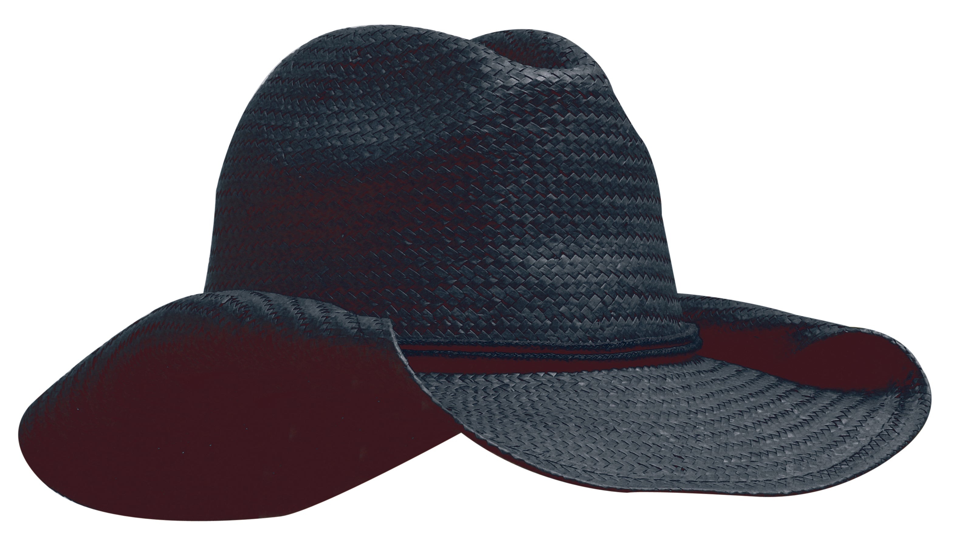 Ladies Cowboy Straw Hat H4283 | Black